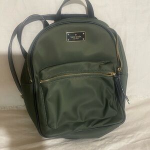 Kate Spade Olive Green Backpack